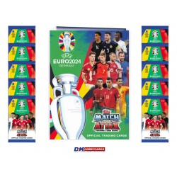 Topps Match Attax UEFA EURO 2024 kogumisalbum + 10 kaardipakki